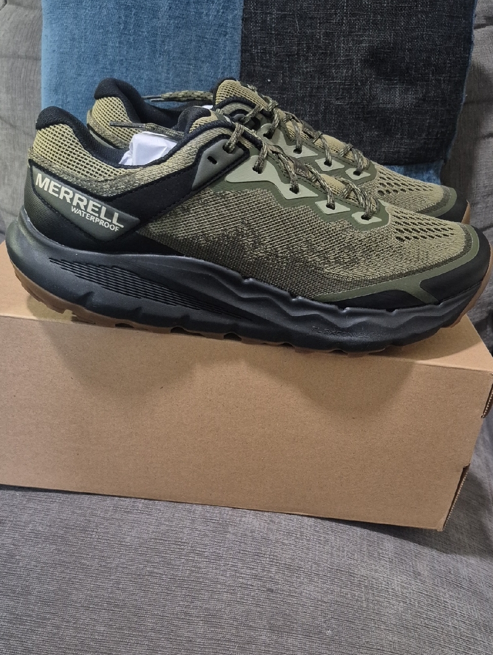 Merrell Nova 4 WP Men’s Size 11 Drab Waterproof Hiking Shoes NIB